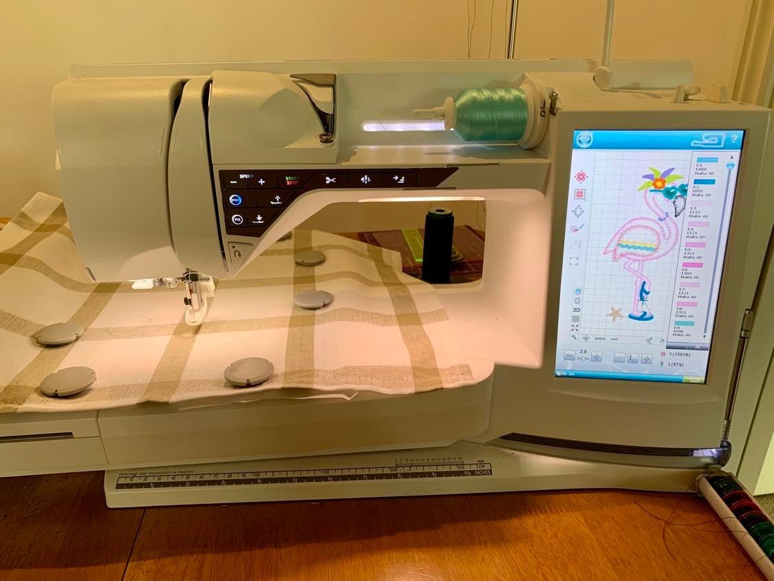 Flamingo towels step 3