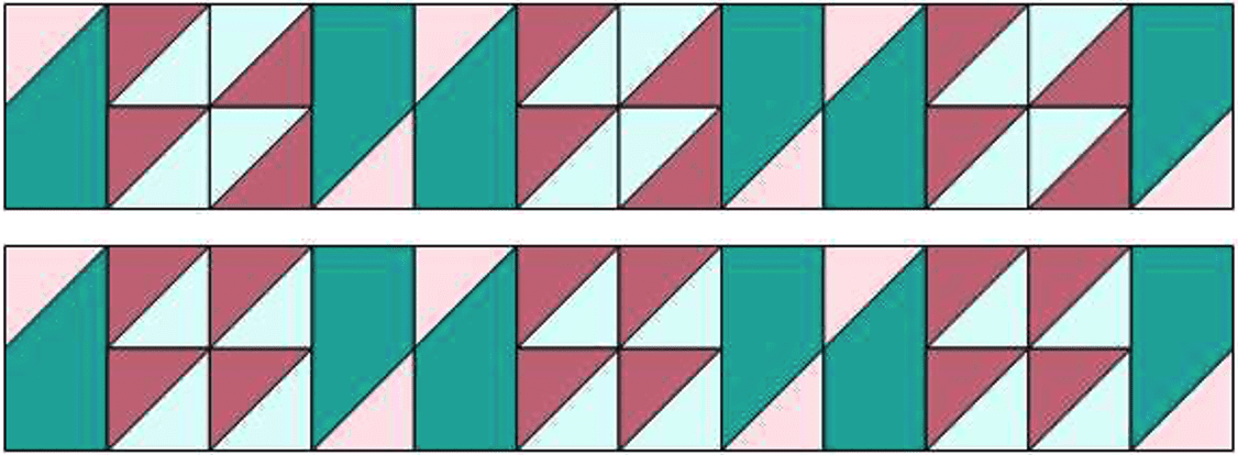 alternating blocks 22
