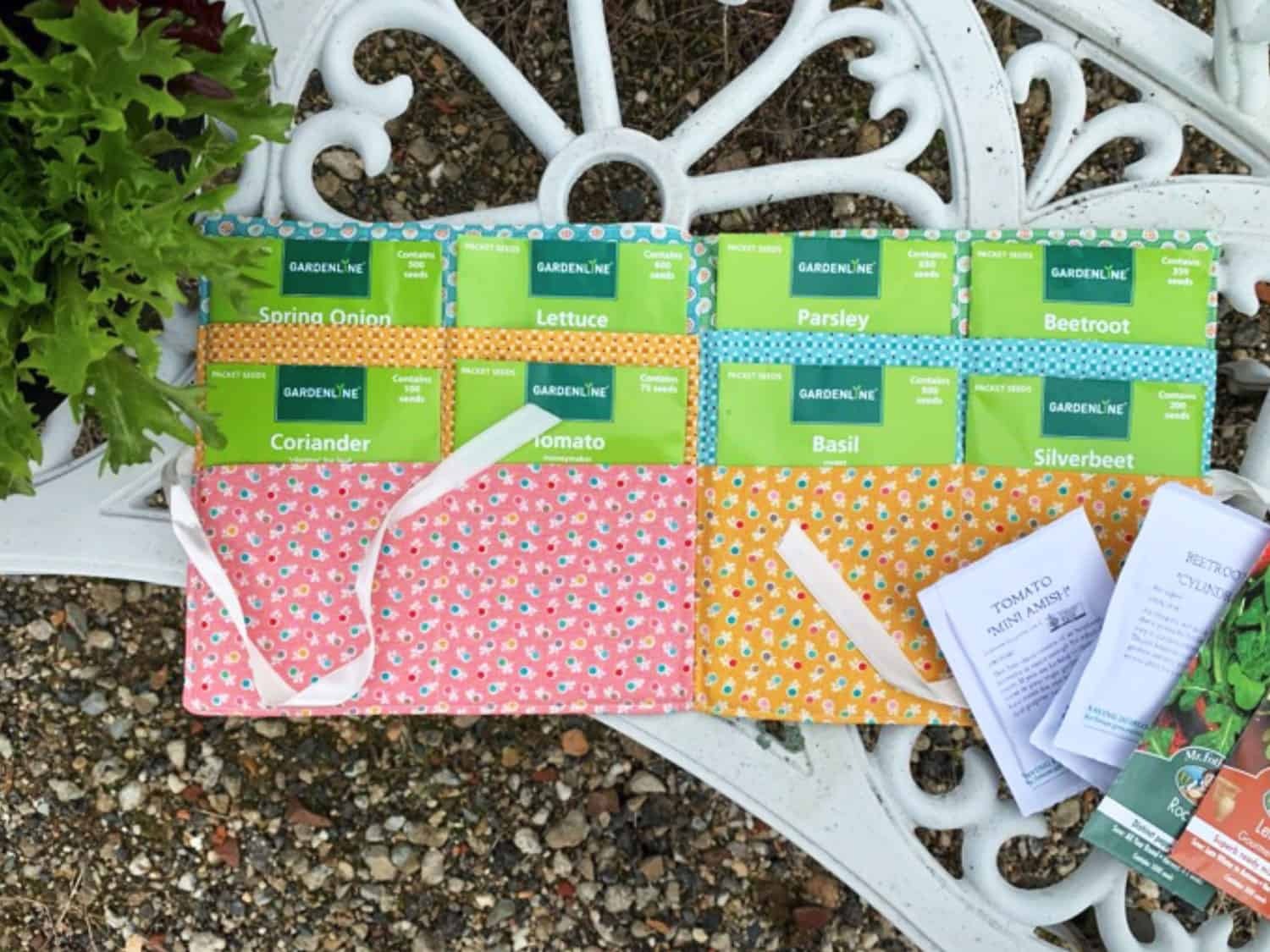 finished applique seed keeper open