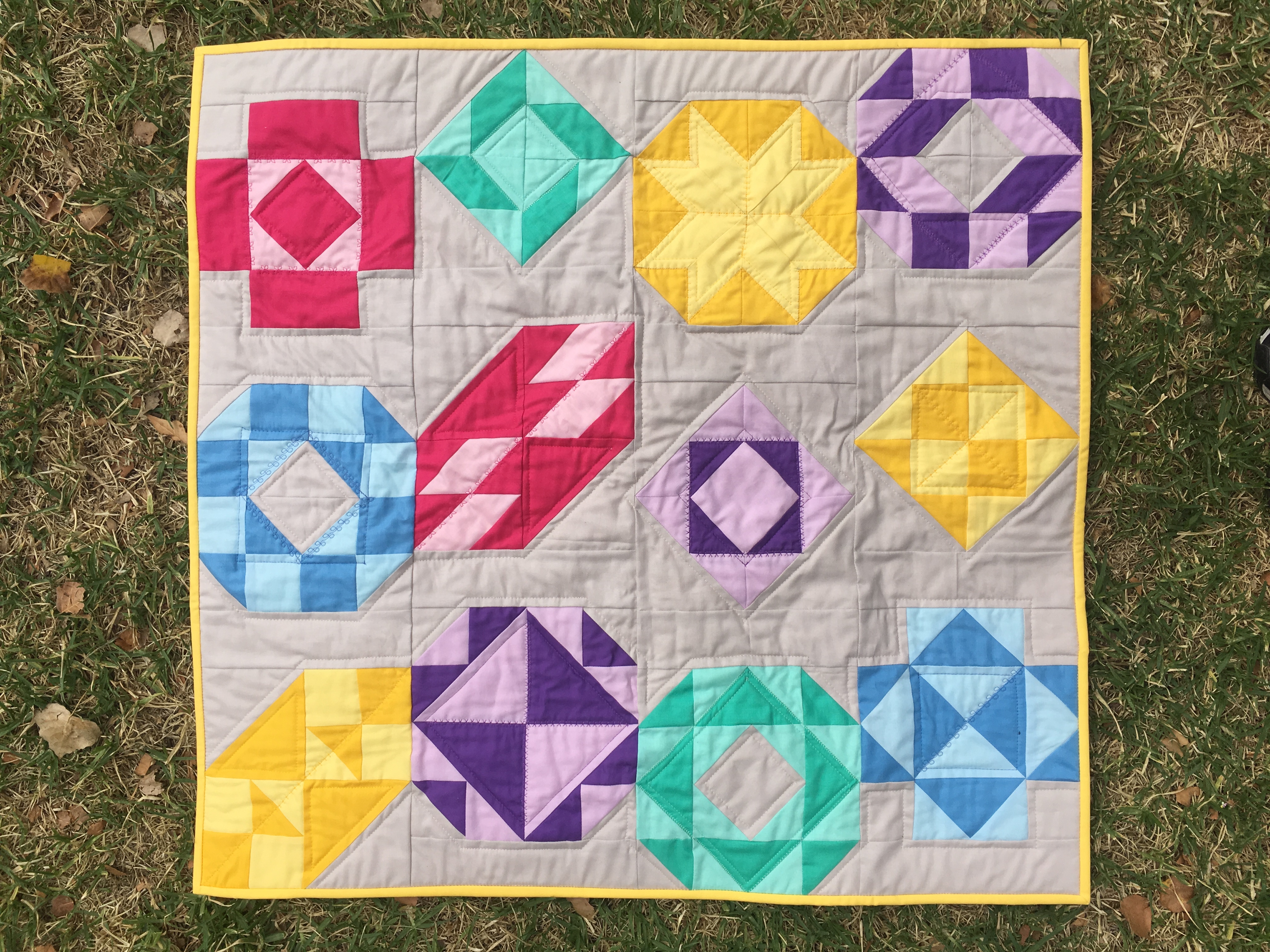 Finishing ideas for sampler quilt with AccuQuilt Australia