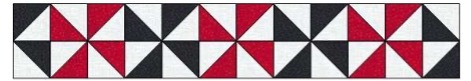 Half Square Triangle Borders 1 extra colour2