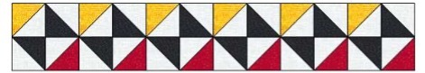Half Square Triangle Borders 2 extra colour1