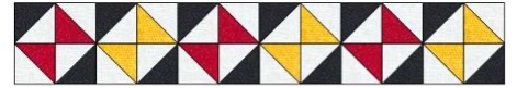 Half Square Triangle Borders 2 extra colour2