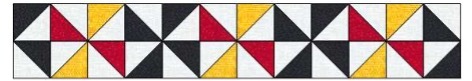 Half Square Triangle Borders 2 extra colour3