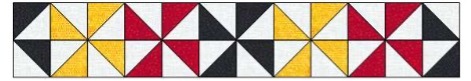 Half Square Triangle Borders 2 extra colour4