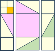 Colorful geometric pattern representing fabric cutting design elements