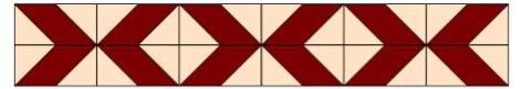 Parallelogram border Alt directional cutting 2