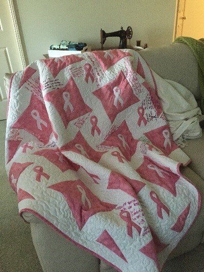Pink Ribbon Awareness Quilt