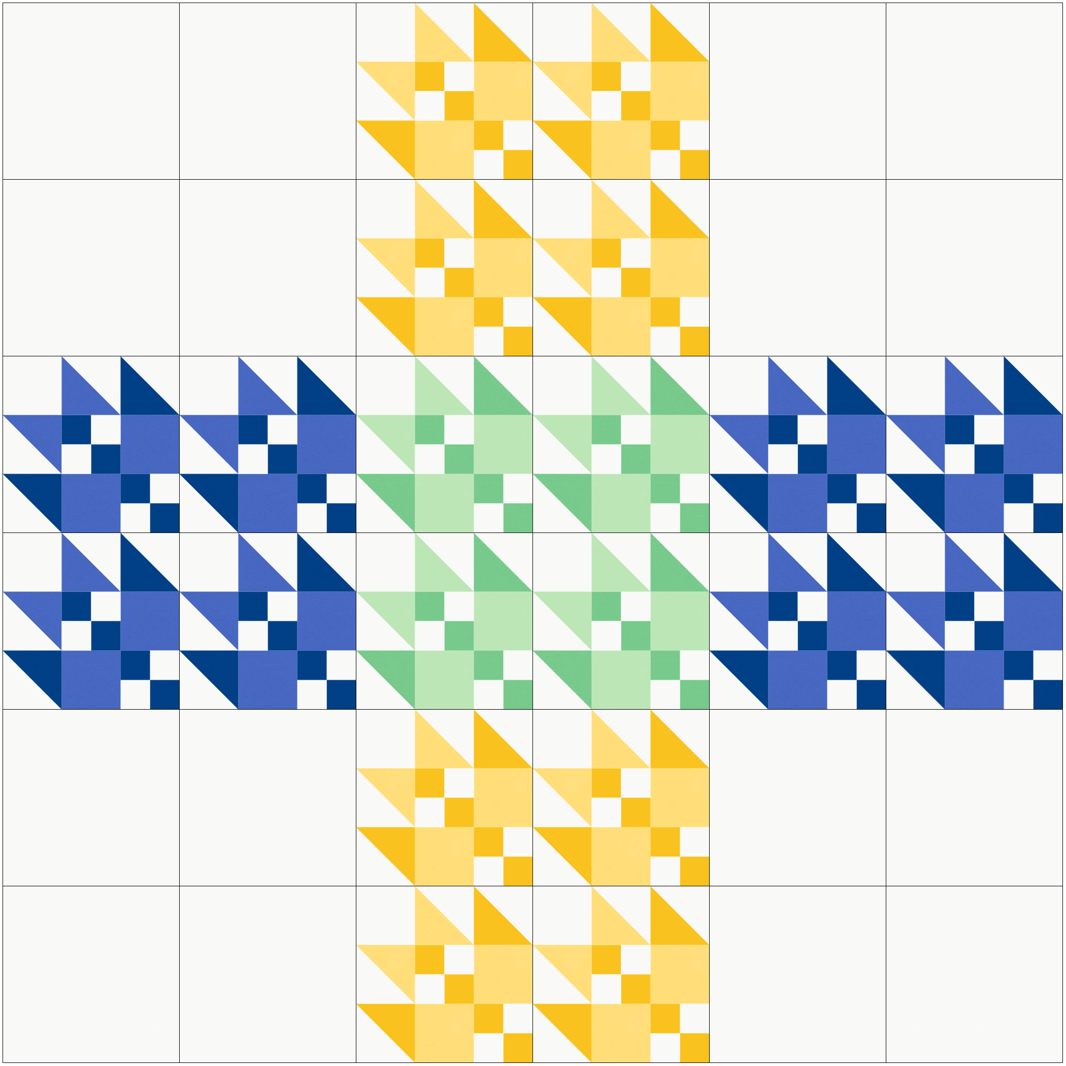 scrappy bear paw transparency effect quilt