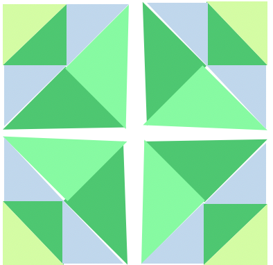 Windmill Variation block step 5 