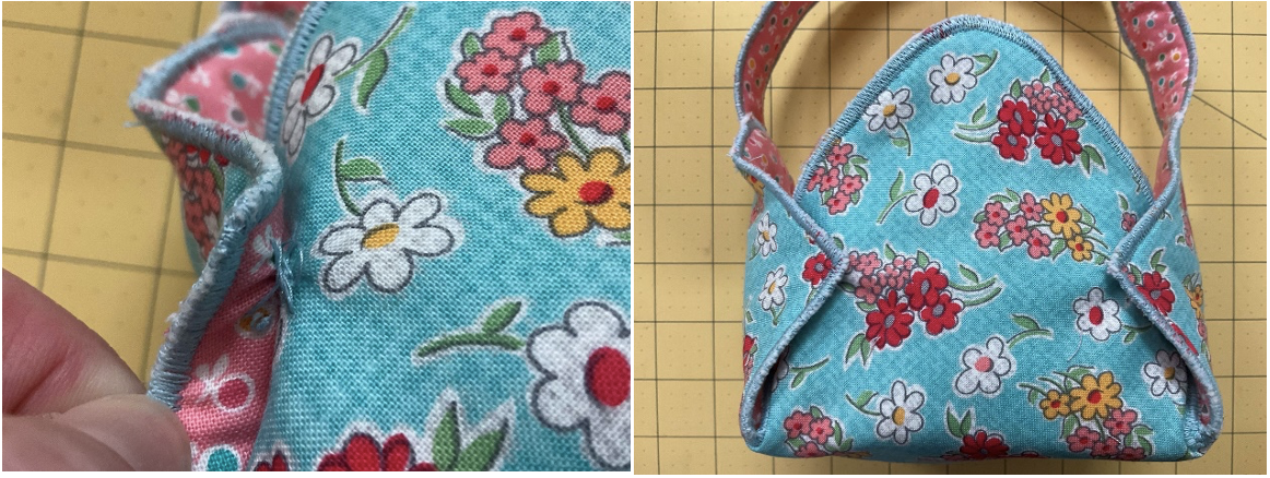 Shaping bowl into a basket picture1