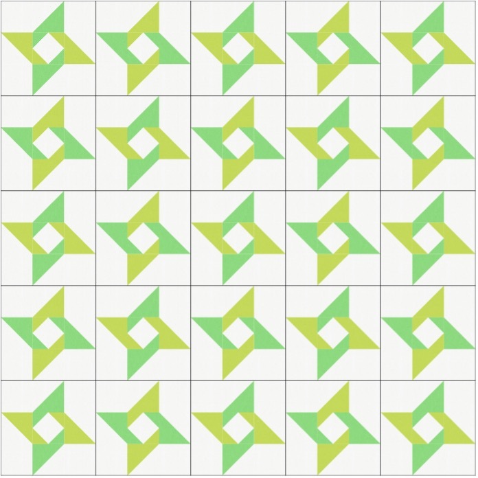 Twinkle star quilt block 2